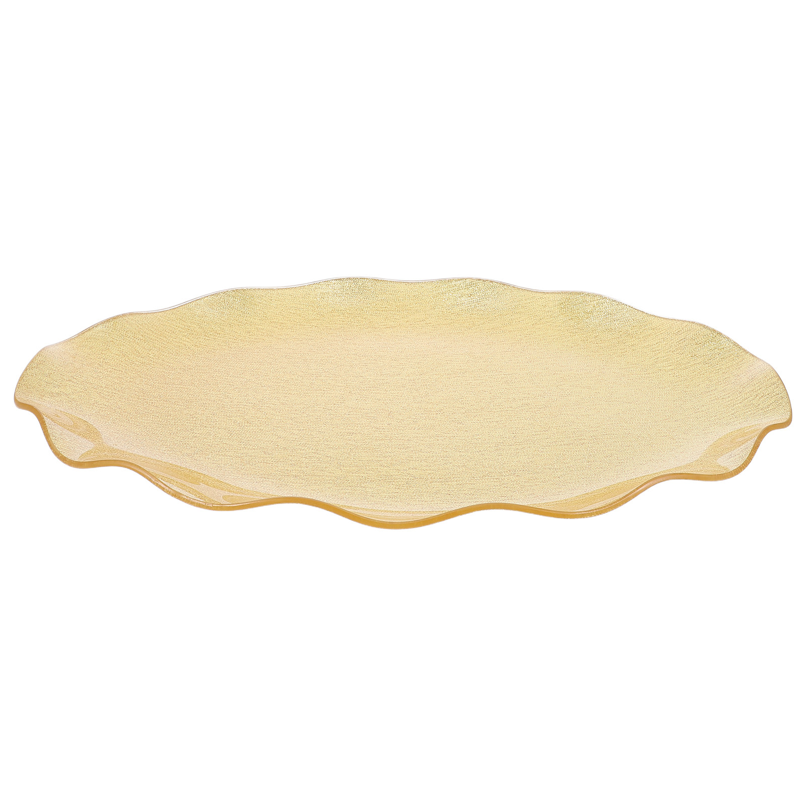 Food Snacks Catering - Plastic Serving Platters Reusable 12 Golden