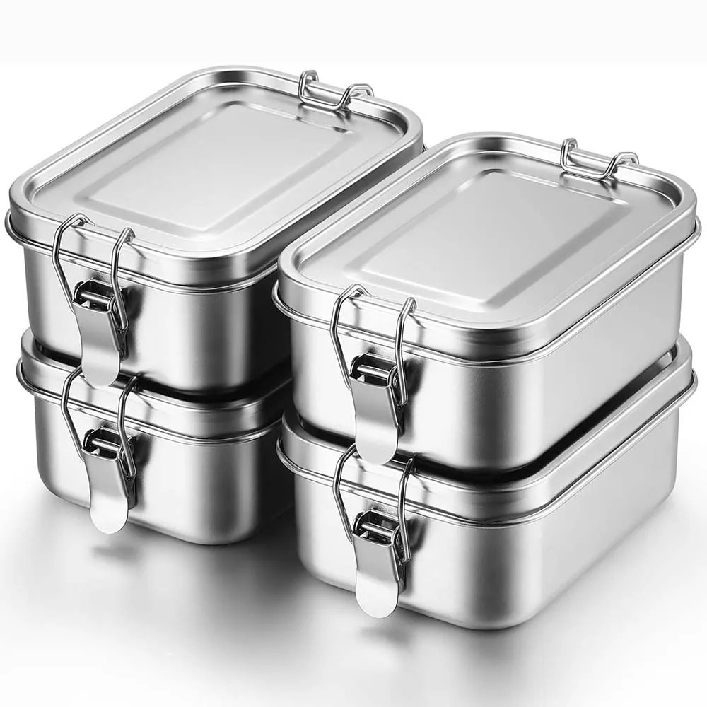 Snacks Food In Us - Stainless Steel Bento Box Metal Lunch