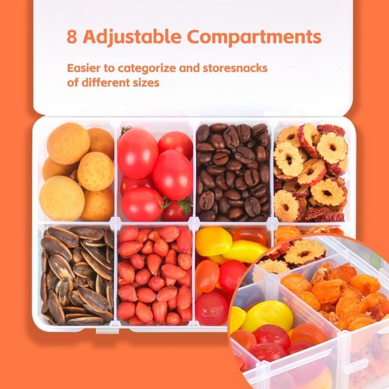 8 Grid Snackle Box Container C - đánh giá và giá Food Snacks Box