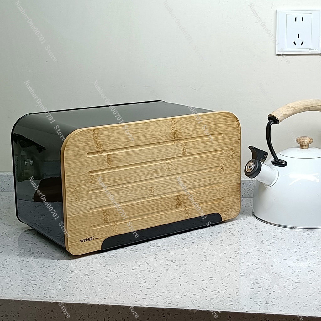Kitchen Bread Box with Bamboo  - đánh giá và giá Food Snacks Box