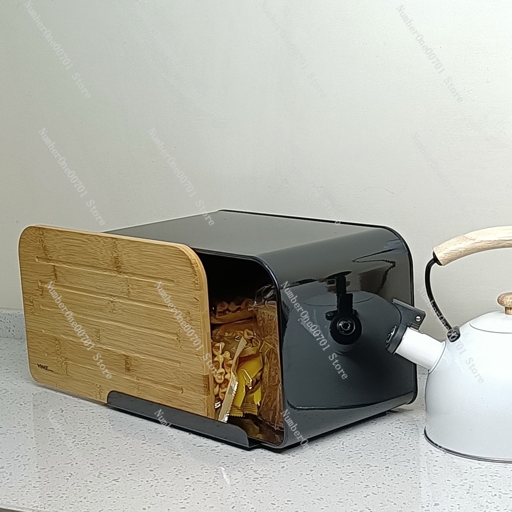 Kitchen Bread Box with Bamboo  - đánh giá và giá Food Snacks Box