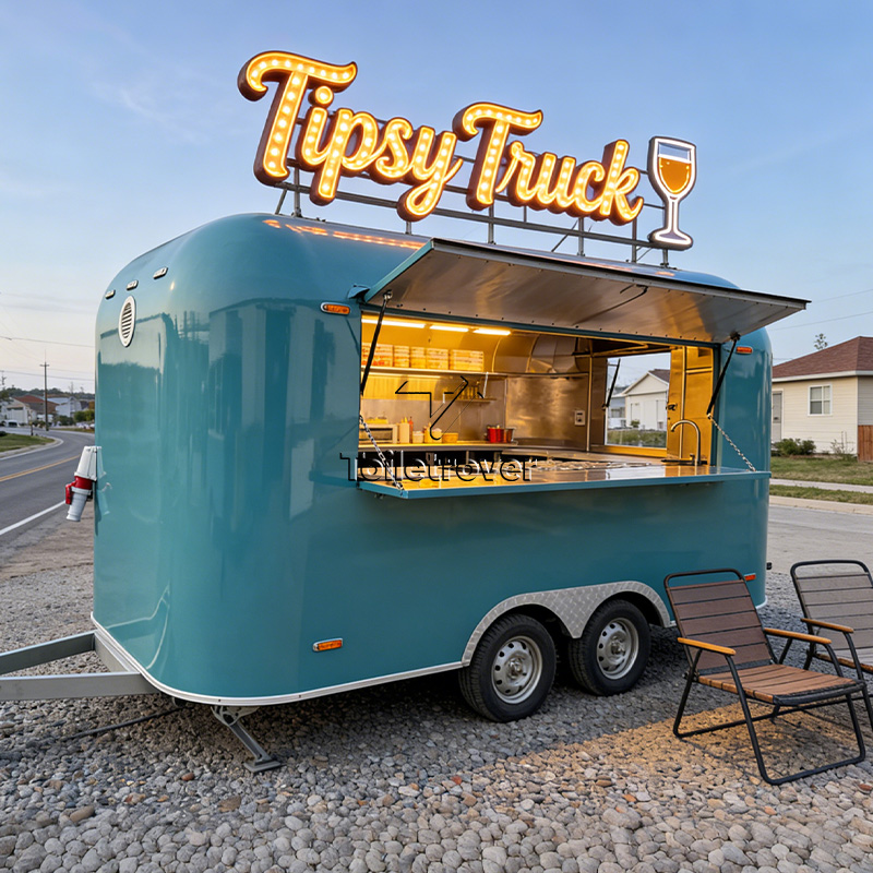Fiberglass Food Truck Custom-M - đánh giá và giá Quality Food Snacks