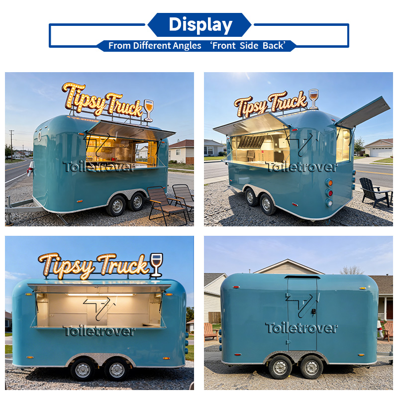 Fiberglass Food Truck Custom-M - đánh giá và giá Quality Food Snacks