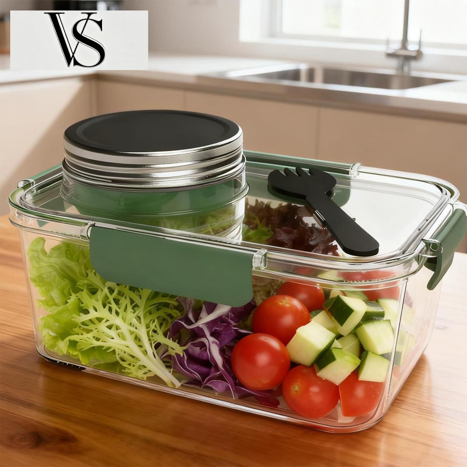 Salad Container 2.5 OZ Storage - đánh giá và giá Food Prep Snacks