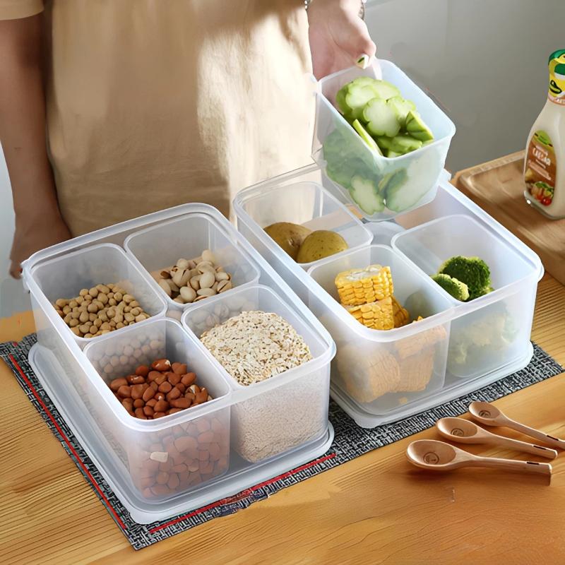 4 In 1 Refrigerator Crisper Bo - đánh giá và giá Food Prep Snacks