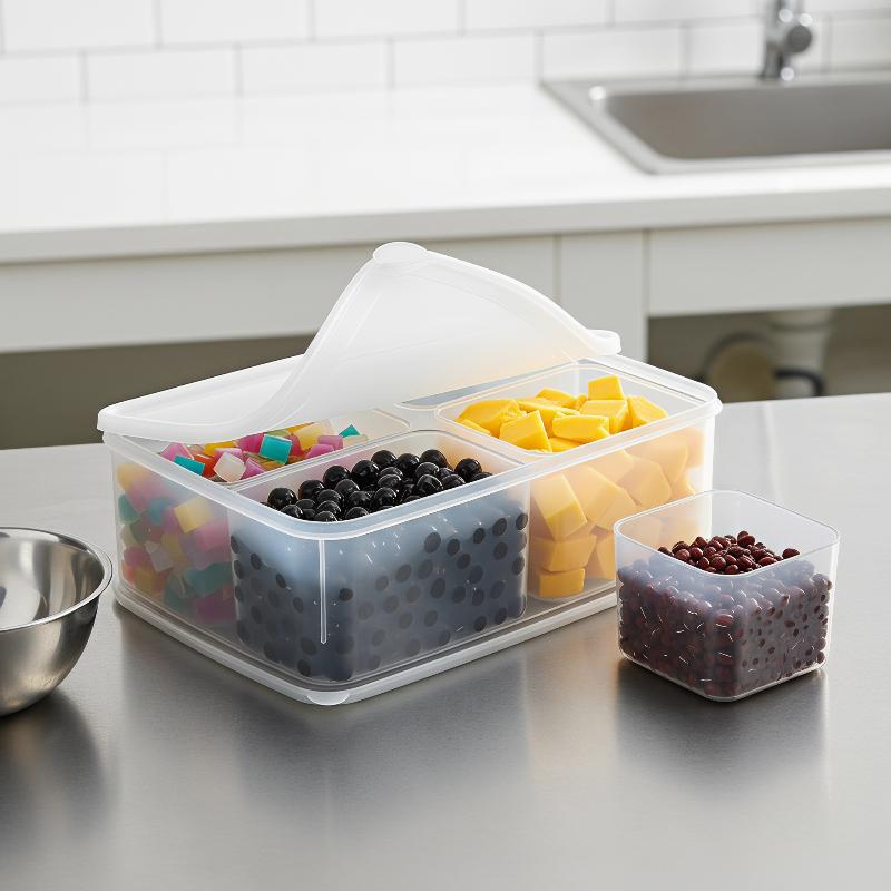 4 In 1 Refrigerator Crisper Bo - đánh giá và giá Food Prep Snacks