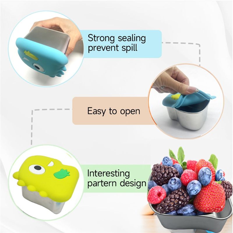 AA94-304 Stainless Steel Dinos - đánh giá và giá Food Snacks Box