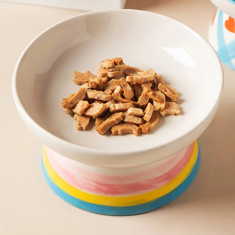 Cat Elevated Ceramic Bowl Pet  - đánh giá và giá Food Snacks To Eat