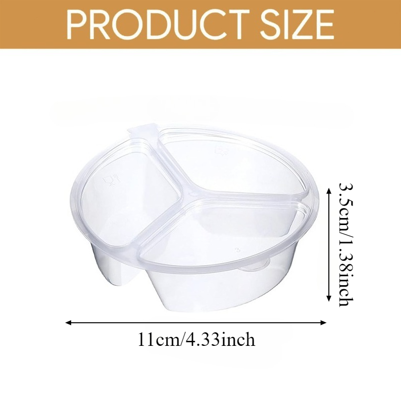 5-20Pcs 3-Compartment Snack Bo - đánh giá và giá Food Prep Snacks