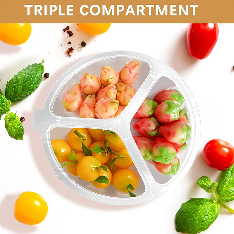5-20Pcs 3-Compartment Snack Bo - đánh giá và giá Food Prep Snacks