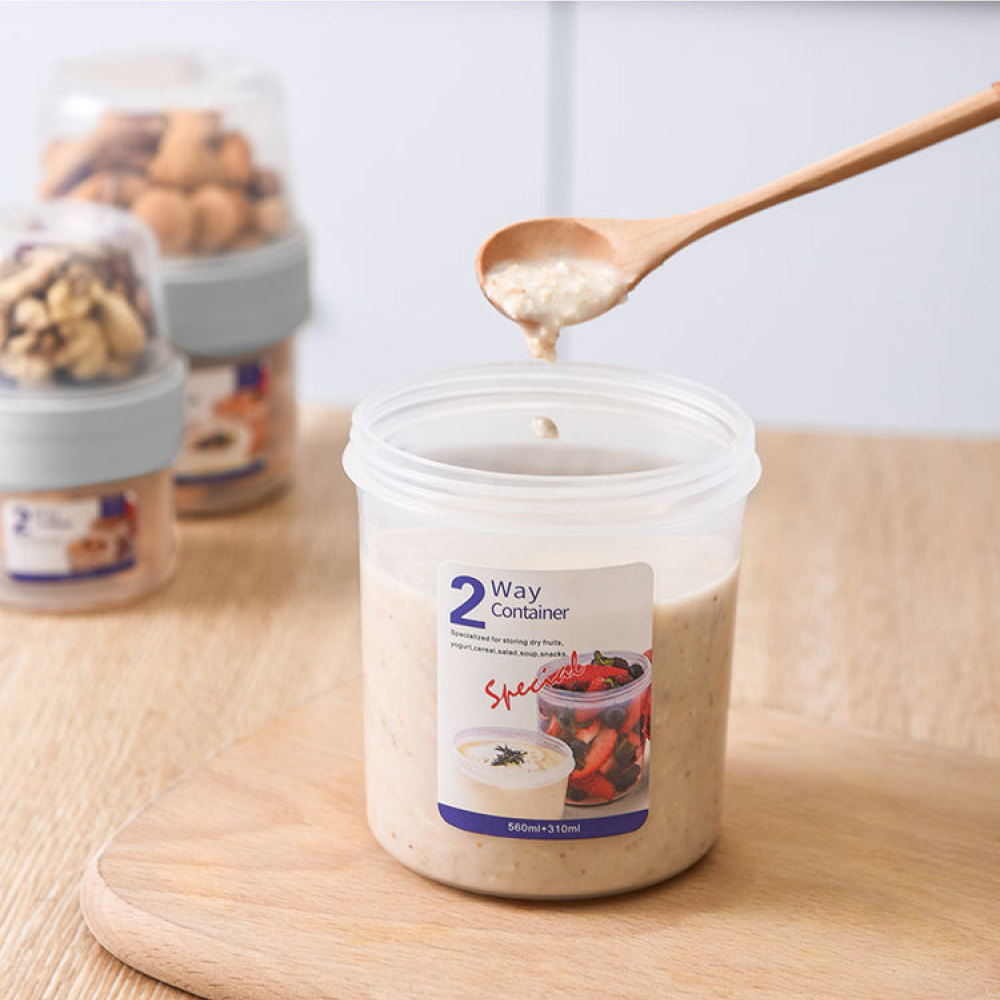 Double Layer Leakproof Food Ca - đánh giá và giá Food Prep Snacks